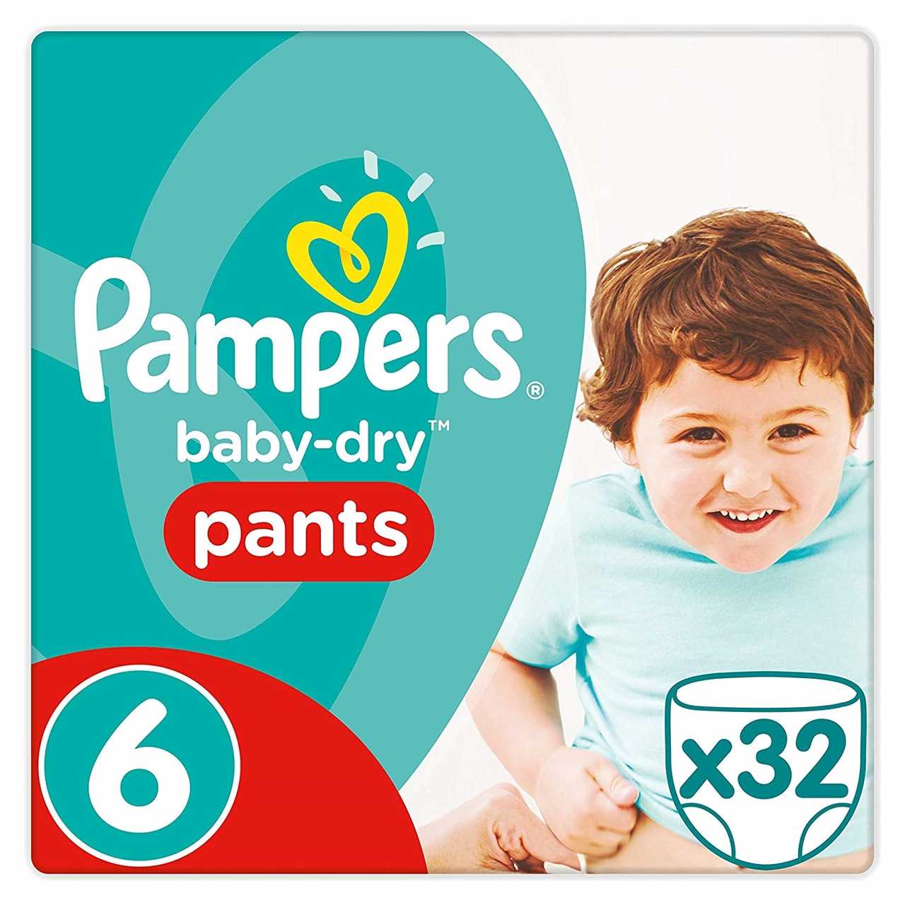 Pampers Baby Dry Size 6 Essential Pack Pants 15kg+