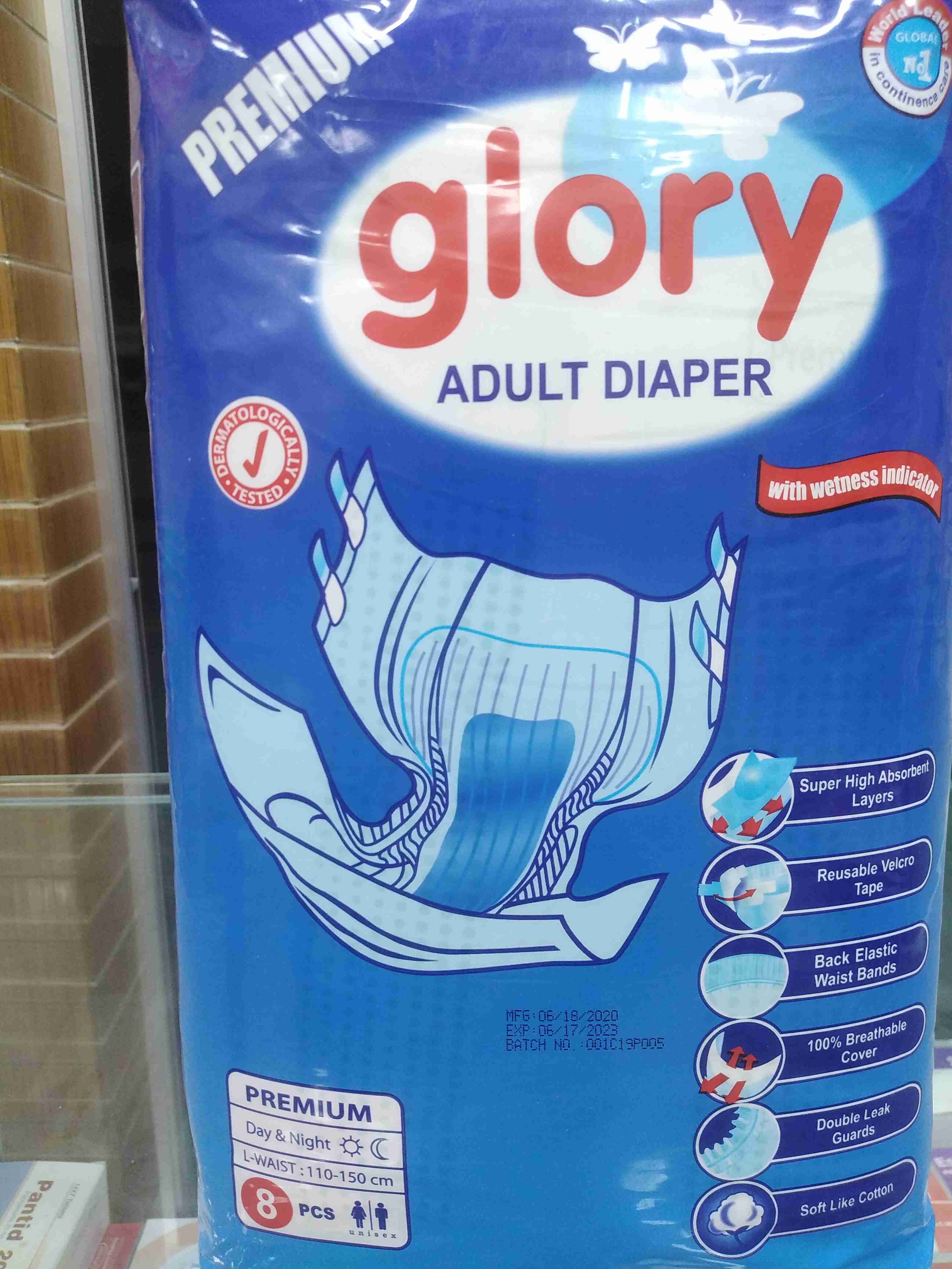 Glory Adult Diaper L 8pcs