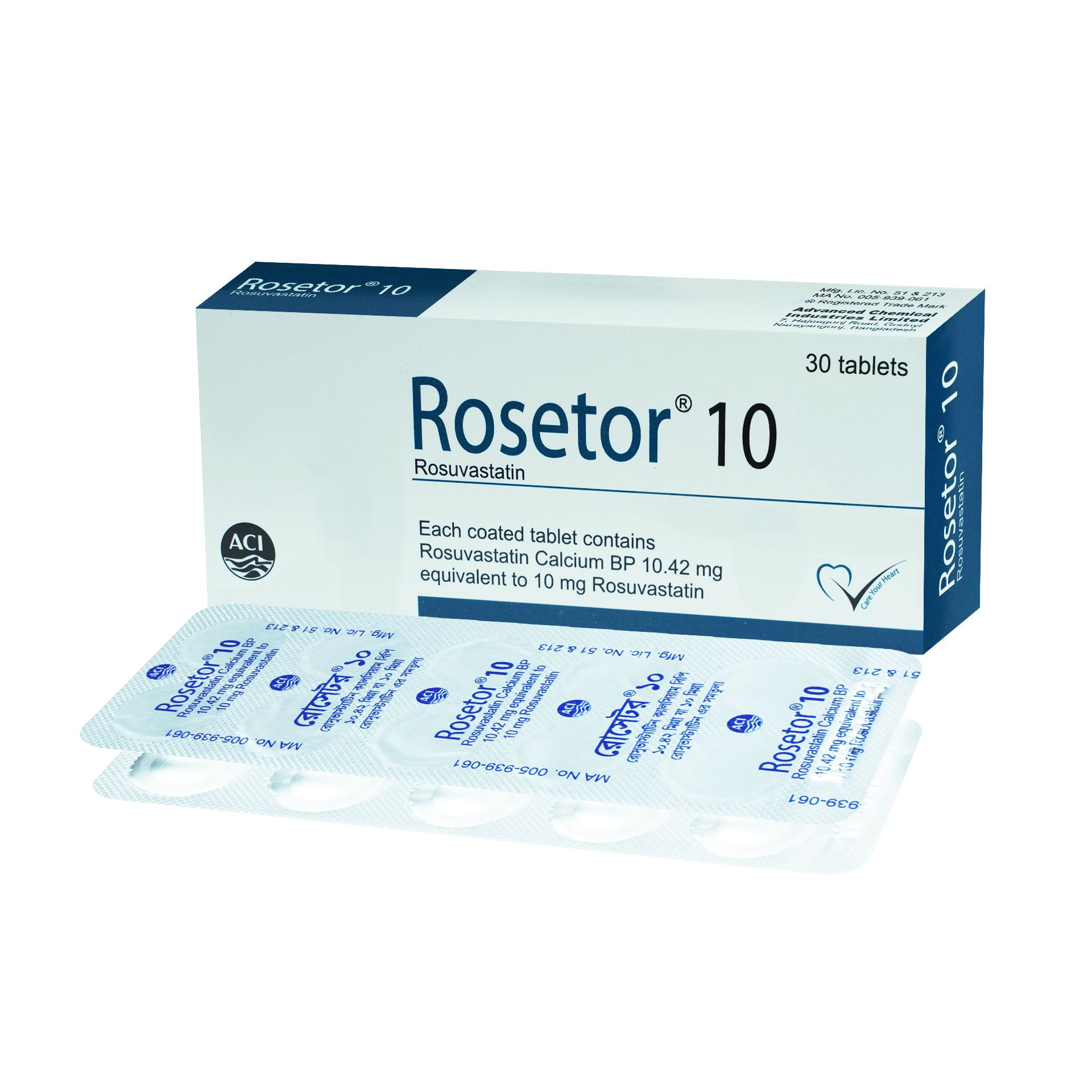 Rosetor 10mg 30's