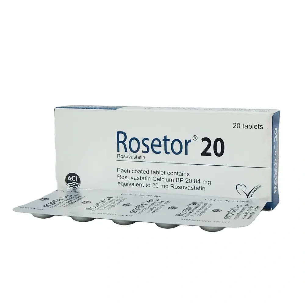 Rosetor 20mg 20's