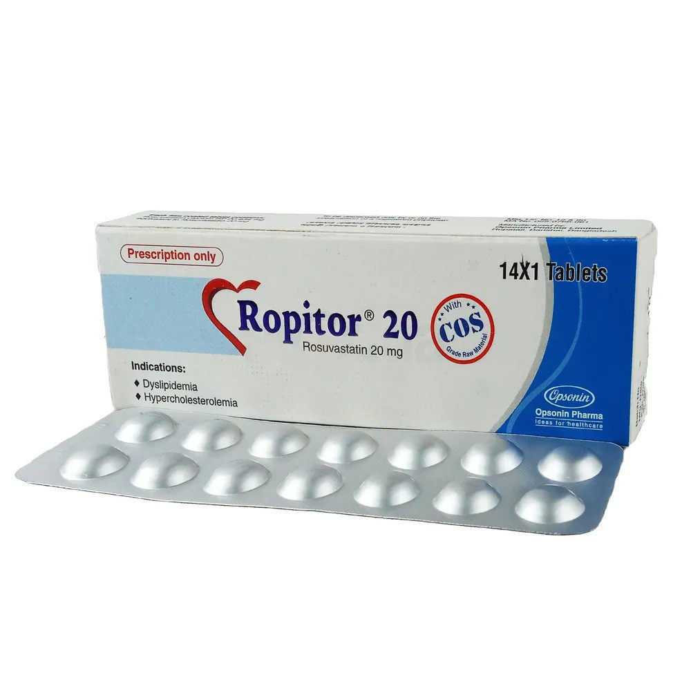 Ropitor 20mg 14's