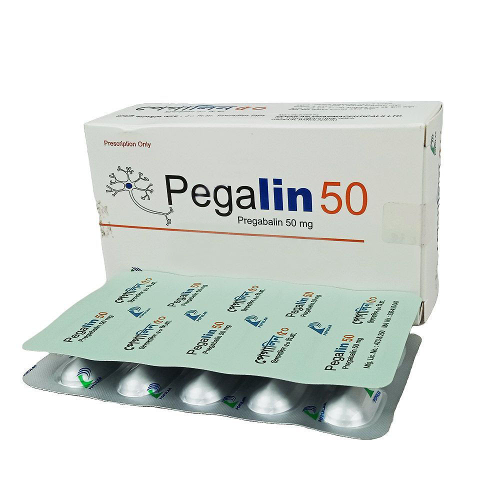 Pegalin 50mg 50's