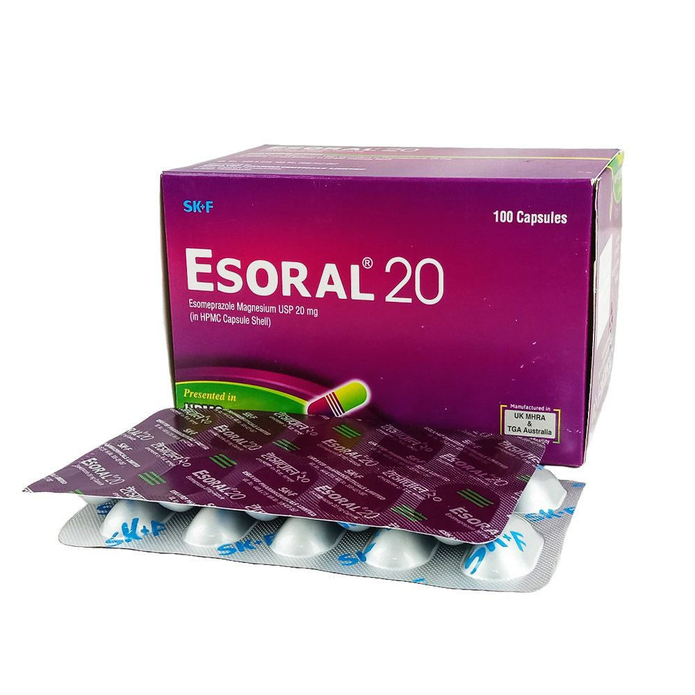 Esoral 20mg cap 100's