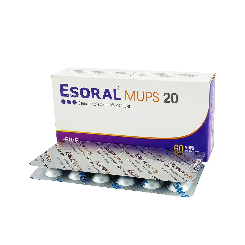 Esoral MUPS 20 tab 60's