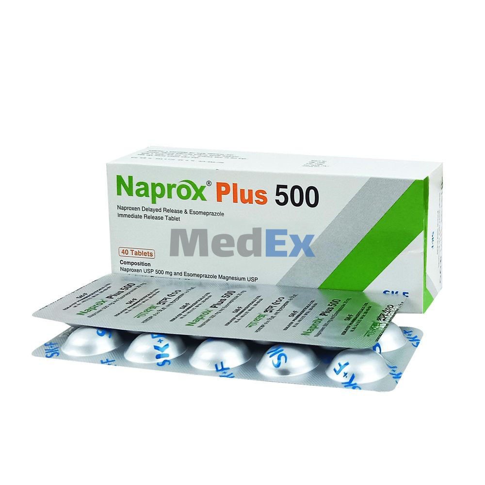 Naprox Plus 500mg 40's