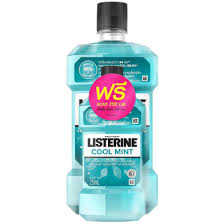 Listerine Cool Mint Zero Al. Mouthwash 750 ml W. Free 250 ml